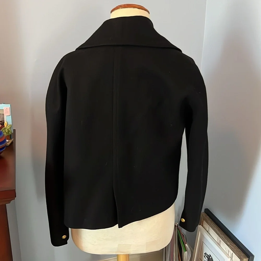 J. Crew Cropped double-breasted peacoat / 6 / BLACK - Picture 7 of 9